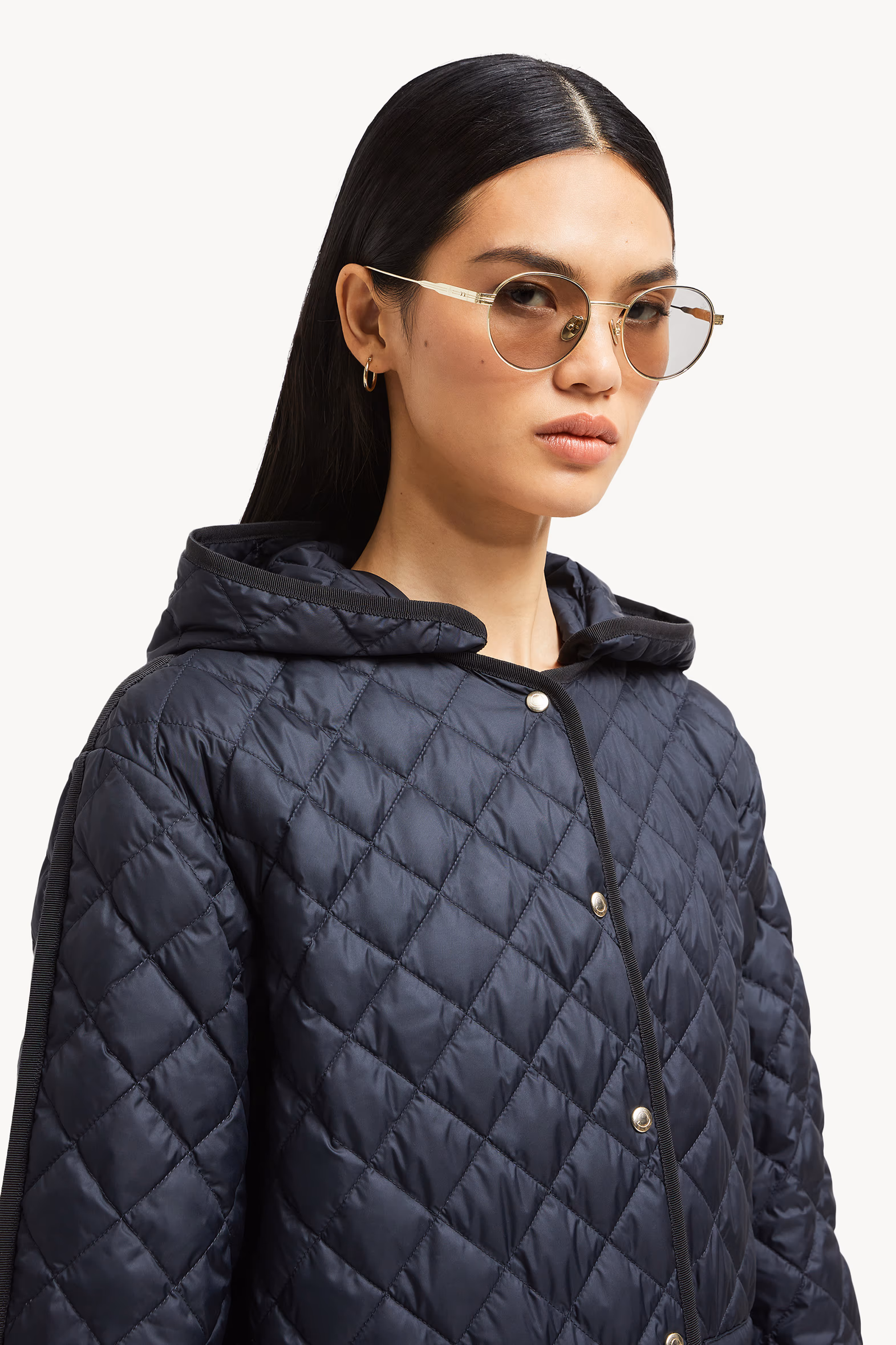 Lunettes de soleil rondes Subtila Or Clair Moncler 2